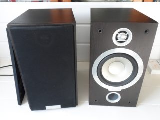 TANNOY Mercury V1i Bookshelf Speakers - Dark Walnut