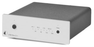 Pro-Ject (Project) USB Box S+ Silver DAC USB input, RCA output