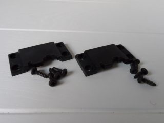 Pair Linn turntable hinge back plate and screws