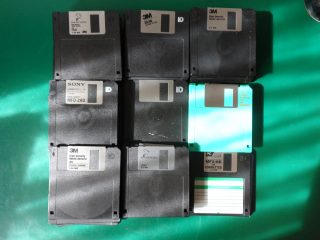 Job Lot of 70 used 3.5in Floppy Discs IBM Format, 1.44mb