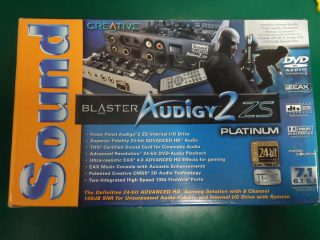 Creative Labs SoundBlaster Audigy 2 ZS Platinum with sound card SB0240