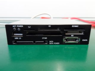 Internal 3.5in bay Multi Card reader, eSATA plus USB 2