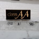 TECHNICS Separates metal Class AA Badge Logo