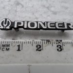 PIONEER Metal Separates Badge Logo - Spares Repairs