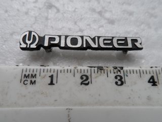 PIONEER Metal Separates Badge Logo - Spares Repairs