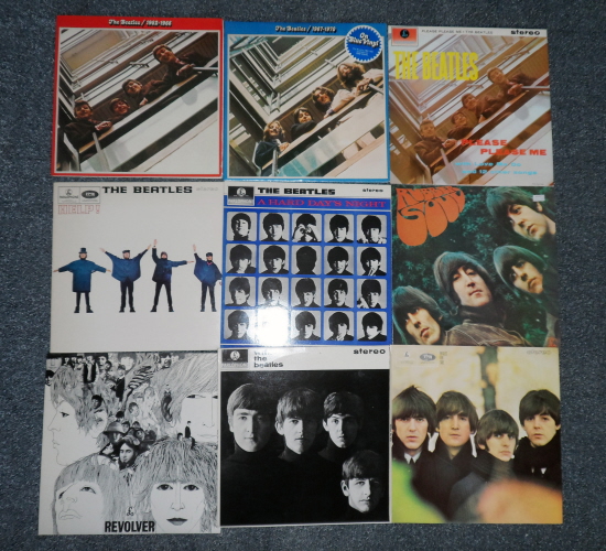 BEATLES - job lot 9 albums