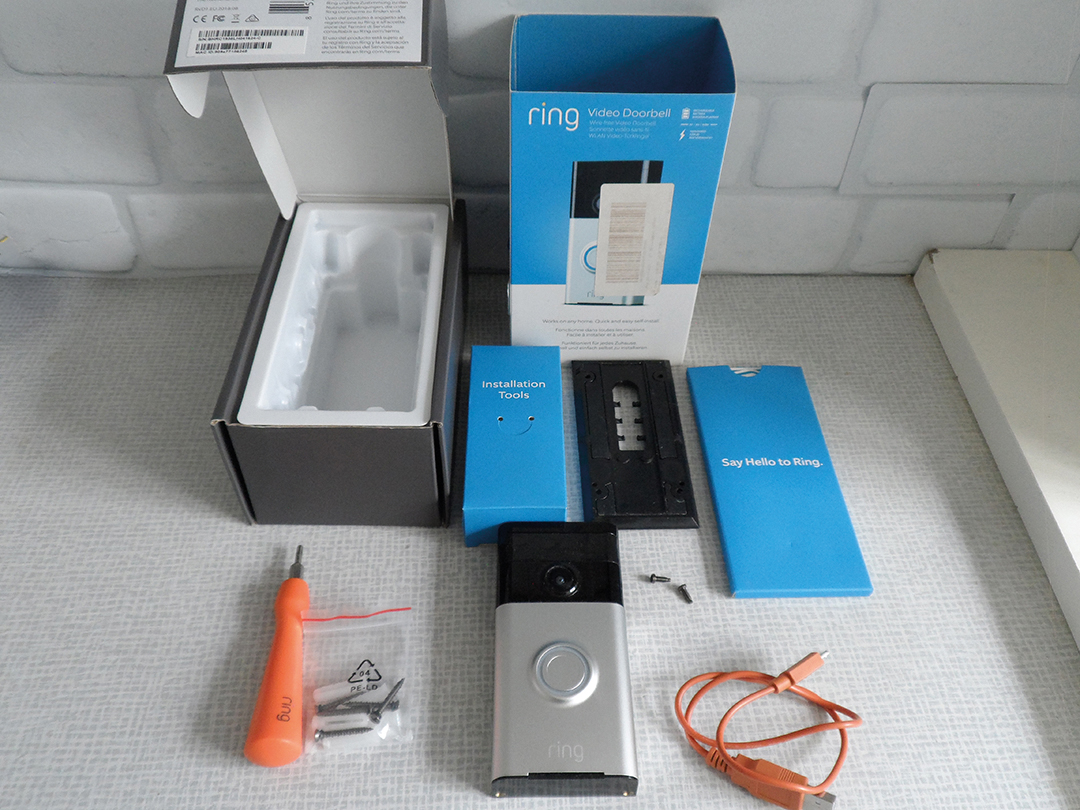 ring Video Doorbell 8VR1P5-0EN0 1st Gen 720p HD Excellent Condition