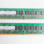 2GB ( 2 X 1gb) Samsung M391T2953CZ3-CE6 PC2-5300E-555-12-G3 1GB Memory RAM