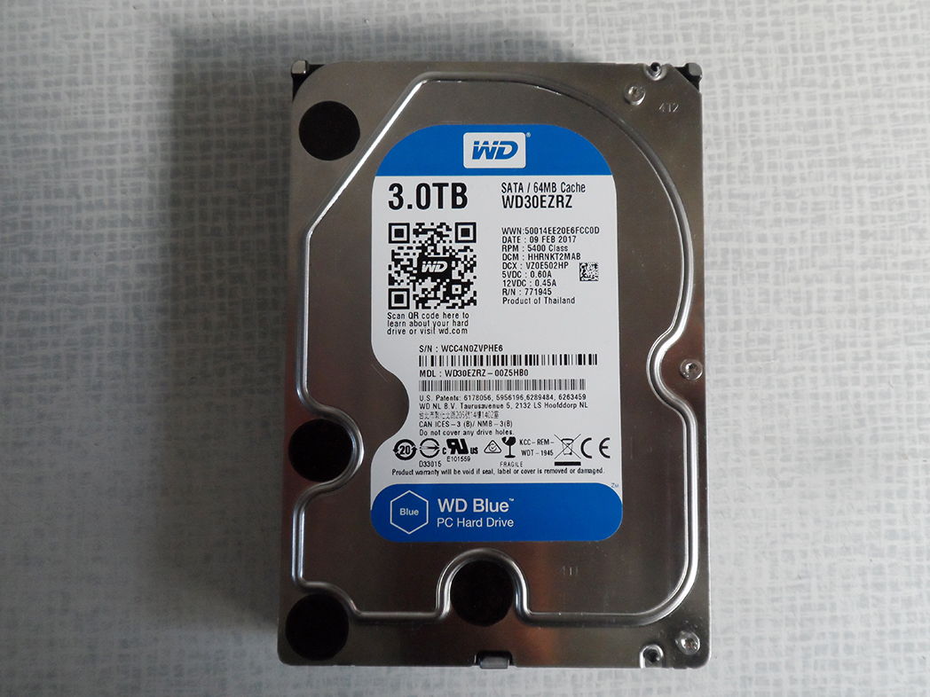 Western Digital WD30EZRZ Blue 3TB SATA III 3.5" Internal Hard Disk Drive 64MB Cache