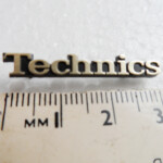 Genuine original Technics separates plastic badge logo 2 pins intact | p/n RGB003