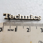 Genuine original Technics separates plastic badge logo 1 pin intact | p/n RGB003